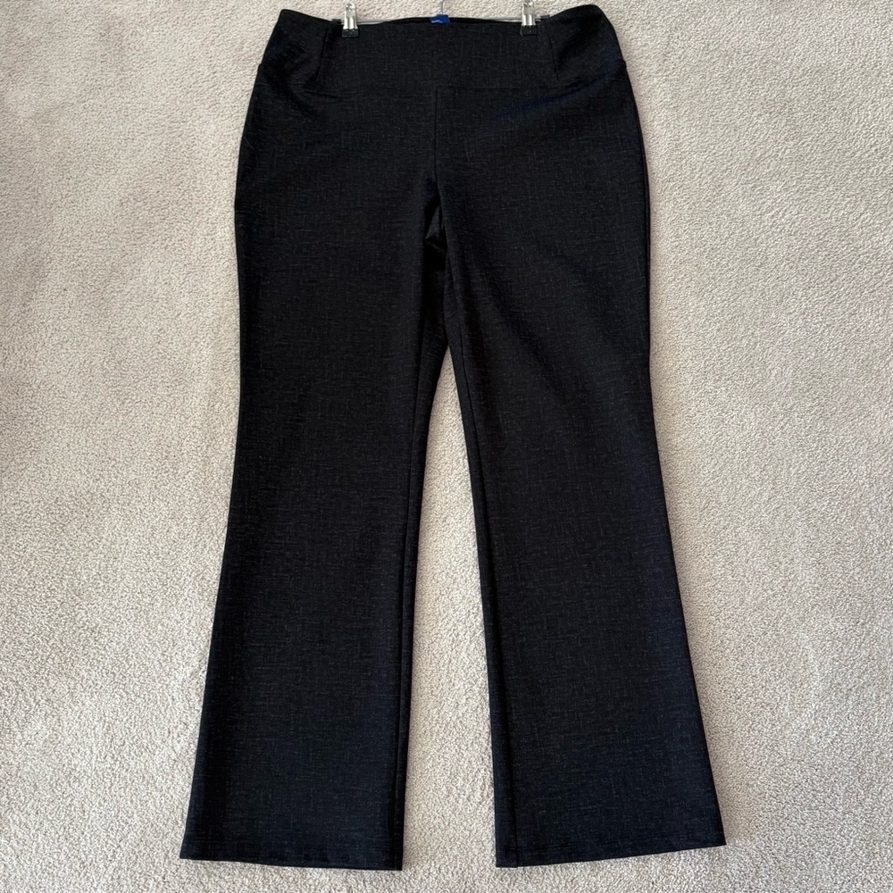 Apt 9 Mid-Rise Ponte Bootcut Stretch Tummy Control Gray Pants Women XL NWOT
